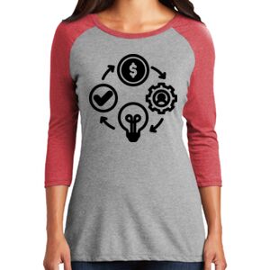 Women's 3/4 Raglan Tee Thumbnail