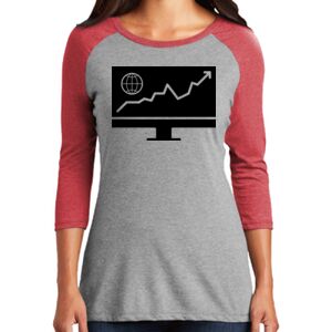 Women's 3/4 Raglan Tee Thumbnail