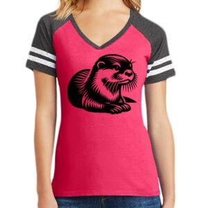Women's Game V-Neck Tee Thumbnail