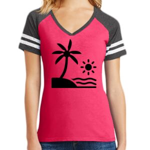 Women's Game V-Neck Tee Thumbnail