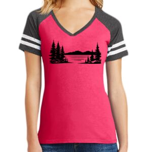 Women's Game V-Neck Tee Thumbnail