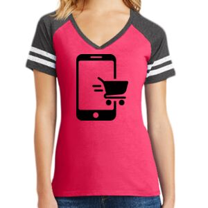 Women's Game V-Neck Tee Thumbnail