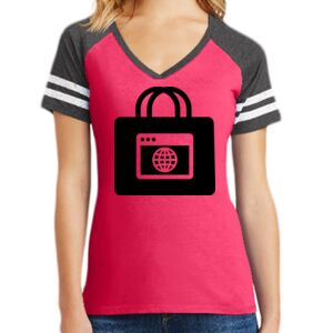 Women's Game V-Neck Tee Thumbnail