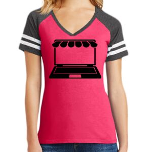 Women's Game V-Neck Tee Thumbnail