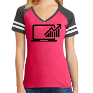 Women's Game V-Neck Tee Thumbnail