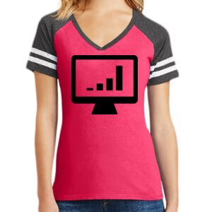 Women's Game V-Neck Tee Thumbnail