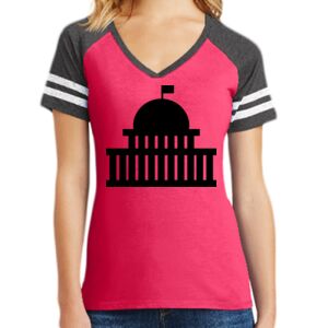 Women's Game V-Neck Tee Thumbnail