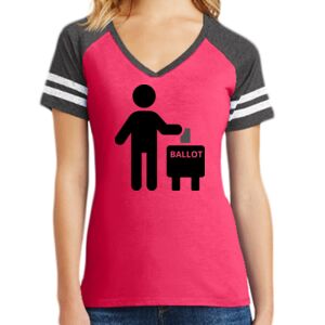 Women's Game V-Neck Tee Thumbnail