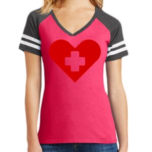 Women's Game V-Neck Tee Thumbnail