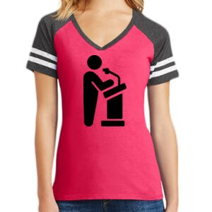 Women's Game V-Neck Tee Thumbnail