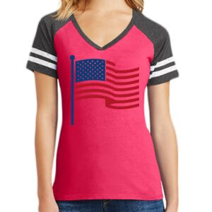 Women's Game V-Neck Tee Thumbnail