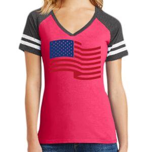 Women's Game V-Neck Tee Thumbnail