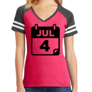 Women's Game V-Neck Tee Thumbnail