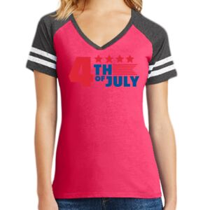 Women's Game V-Neck Tee Thumbnail