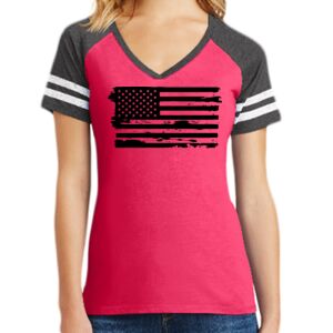 Women's Game V-Neck Tee Thumbnail
